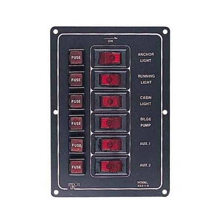 Sea-Dog Switch Panel, No 422110-1 422110-1